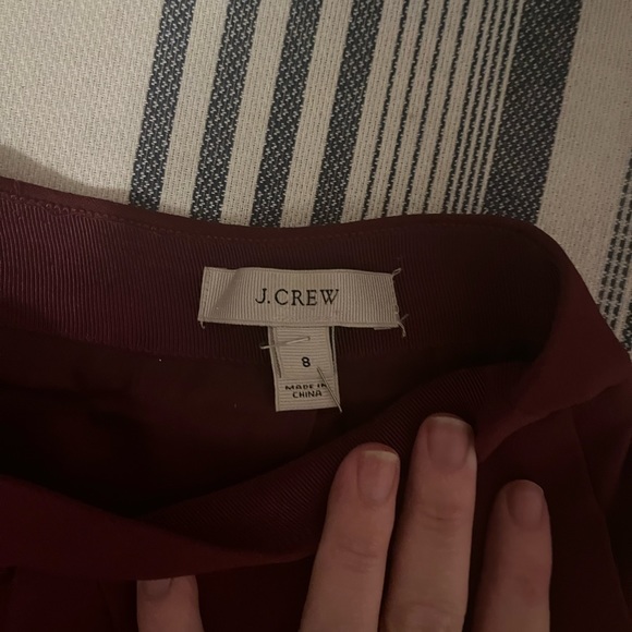 J. Crew Maroon Casual Circle Skirt - Picture 3 of 3
